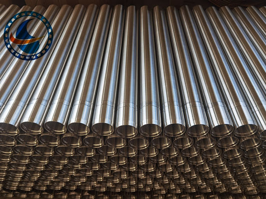 SS 316L Oil Sand Control Wire Wrapped Screen Pipe With 2.28*3.56mm V Shaped Wire Shape And Polished Surface