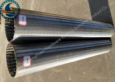 Thermal Resistant Johnson Wedge Wire Screens , Stainless Steel Profile Wire Screen