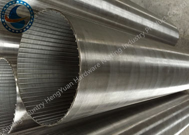 Abreaction Resistant Wedge Wire Screen Pipe , SS 304 Rotating Drum Screen