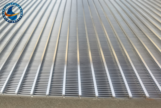 100mm Slot Wedge Wire Screen Panels Stainless Steel Customized