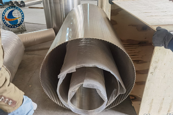 Ss 316l Wedge Wire Screen Basket Diameter 915mm Vee Profile