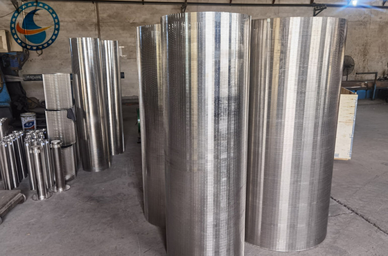 Ss 316l Wedge Wire Screen Basket Diameter 915mm Vee Profile