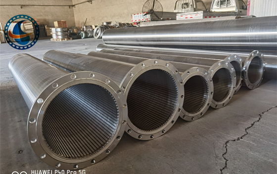 वर्टिकल वेल्स के लिए SS304 वेज वायर स्क्रीन प्रोफाइल वायर स्क्रीन OD 325mm