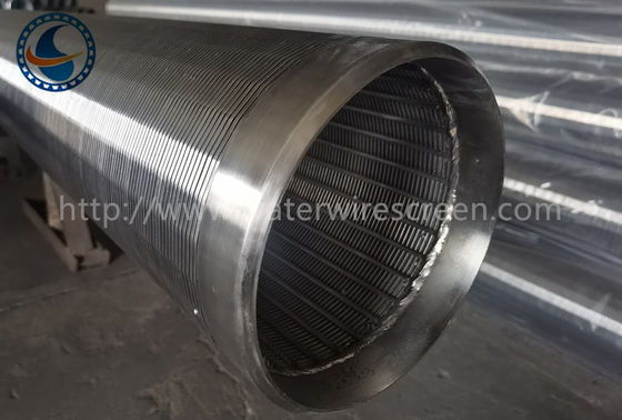 1.0 मिमी स्लॉट के साथ स्टेनलेस स्टील Od168mm वेज वायर स्क्रीन पाइप