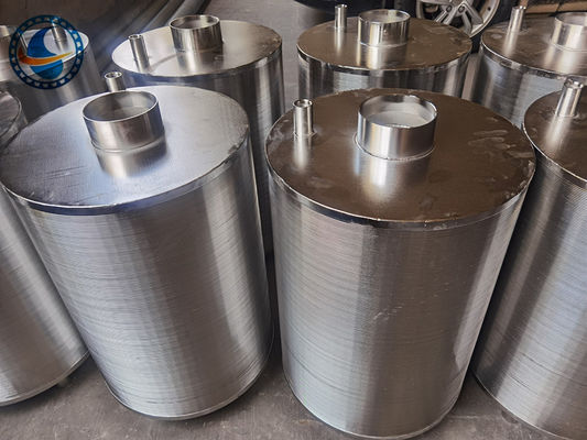 स्लॉटेड बेलनाकार वेज वायर फ़िल्टर बास्केट स्ट्रेनर 316l स्टेनलेस स्टील