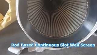 SS304 OD 14" 356mm रॉड आधारित सतत स्लॉट वेल स्क्रीन