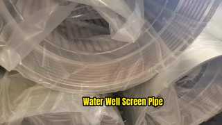 SS304 OD270mm स्लॉट #30 0.76mm वॉटर वेल स्क्रीन पाइप
