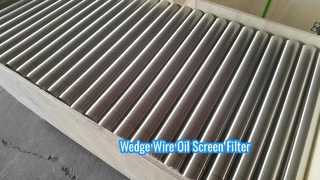 AISI 316L OD 50mm वेज वायर ऑयल स्क्रीन फ़िल्टर