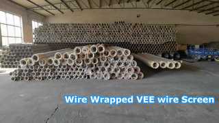 ओडी 9-5/8" 245मिमी स्लॉट 30 एसएस304 वायर रैप्ड स्क्रीन